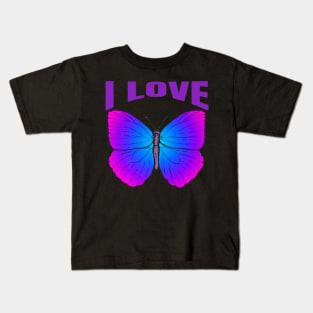 Butterfly Girl Kids T-Shirt